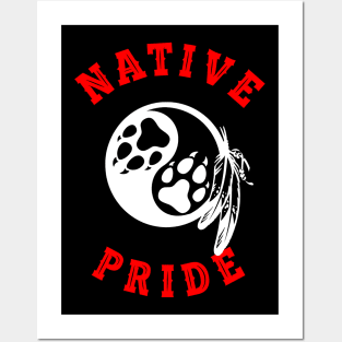 NATIVE PRIDE 9 (WOLF) Posters and Art